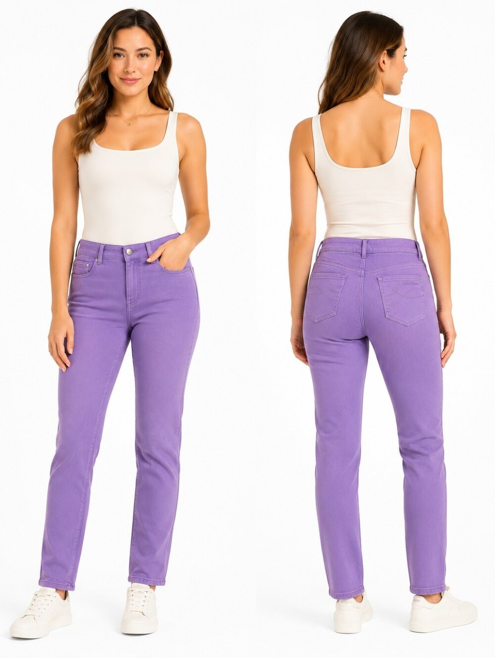 DKNY Jeans Women’s Size 6 Lavender Purple Straight Leg Stretch JeansDKNY Jeans w